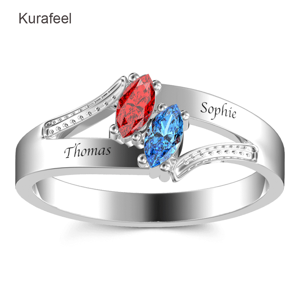 Lady Birthday Stone Love Promise Ring